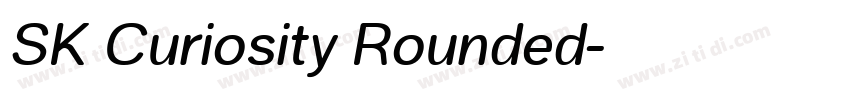 SK Curiosity Rounded字体转换